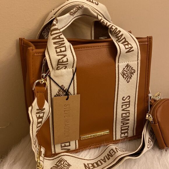 NWT  Steve Madden (Bwebber) Satchel/Crossbody/Canvas - Viral TikTok Bag … - Picture 5 of 17
